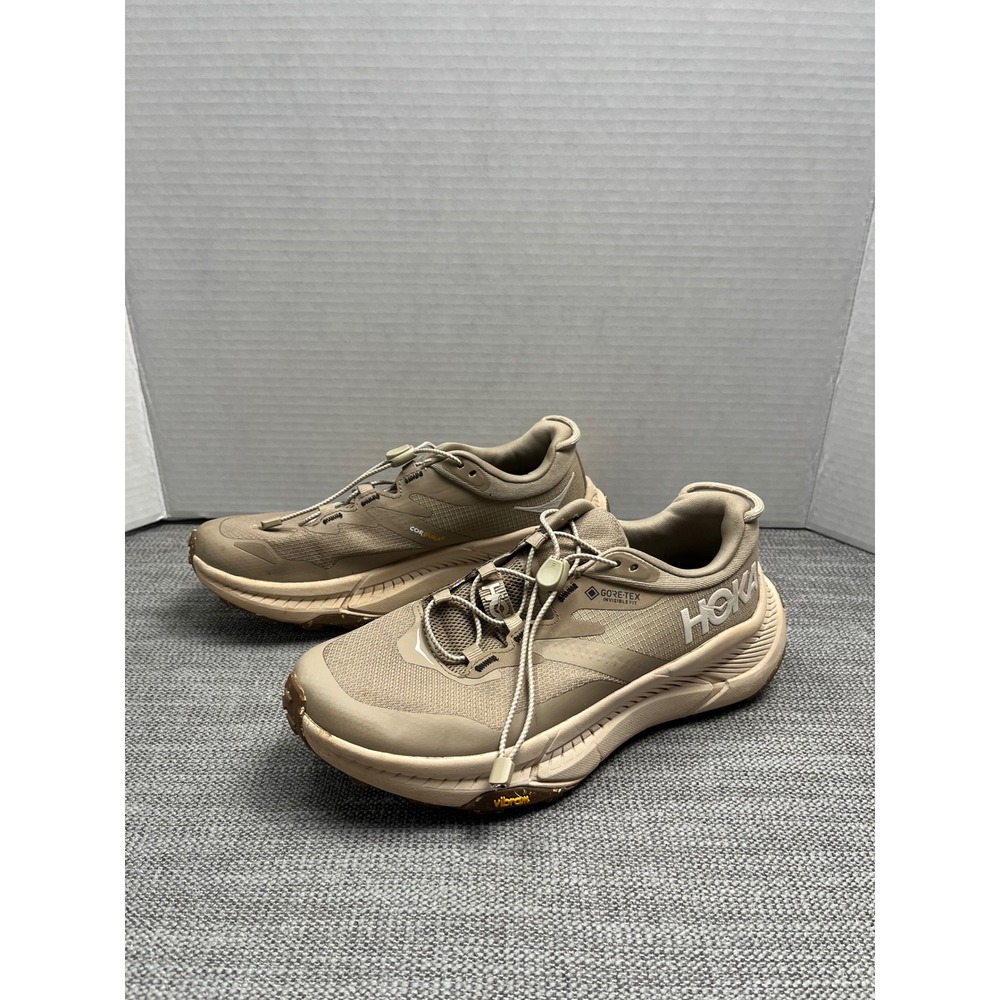 Hoka Transport GTX Women's 6B Tan Gore-Tex Cordura Hiking Shoes